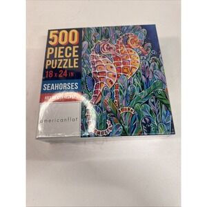 Americanflat 500 Piece Puzzle - Seahorses - NEW!